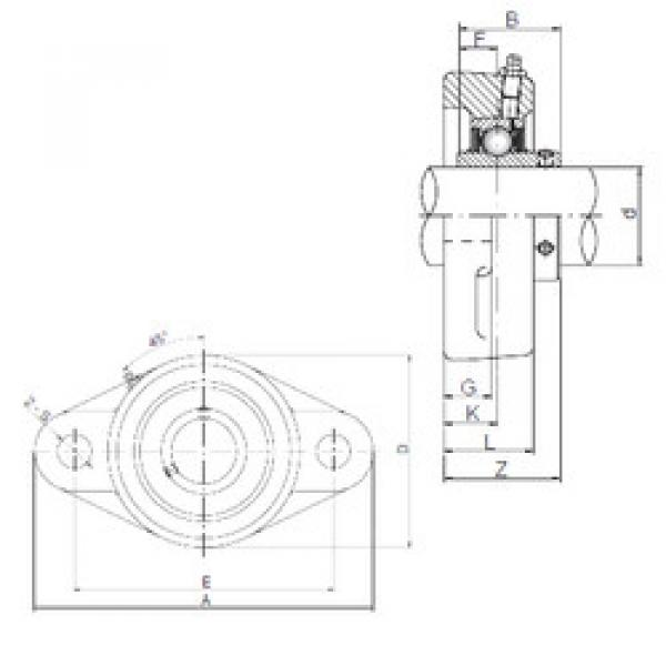 Rodamiento UCFL206 ISO #1 image