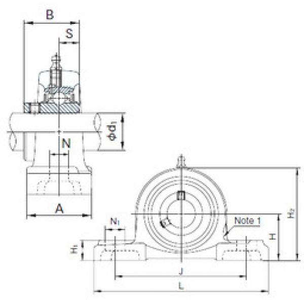 Rodamiento UCP209 NACHI #1 image