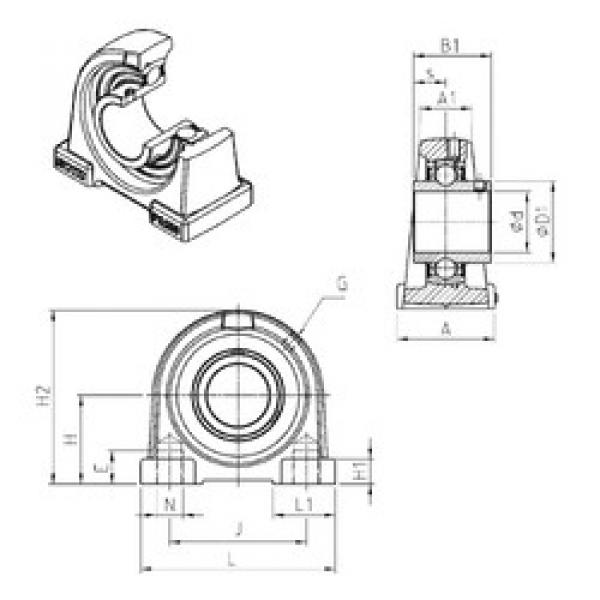 Rodamiento UCPA204 SNR #1 image