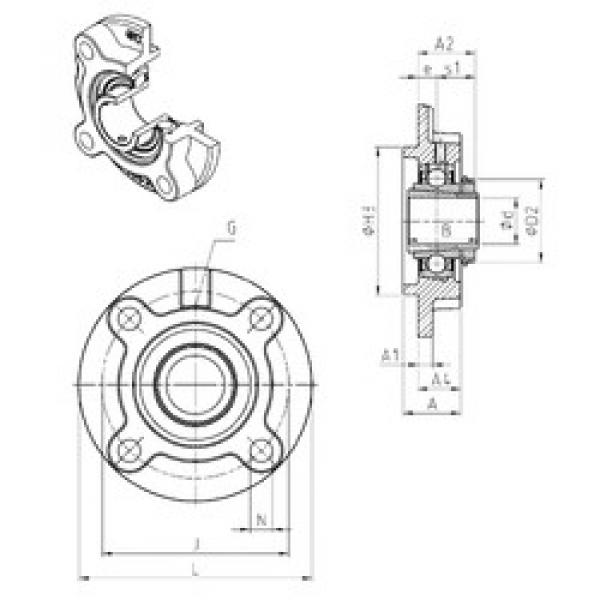 Rodamiento UKFC206H SNR #1 image