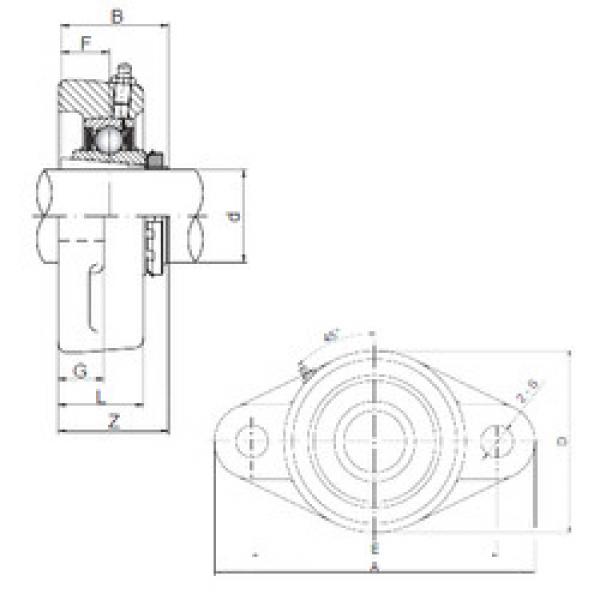 Rodamiento UKFL217 ISO #1 image