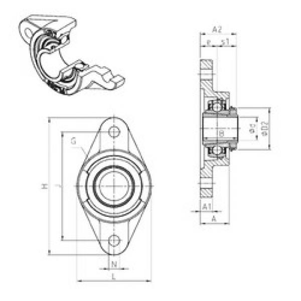 Rodamiento UKFL216H SNR #1 image