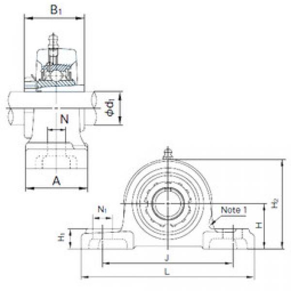 Rodamiento UKP311+H2311 NACHI #1 image