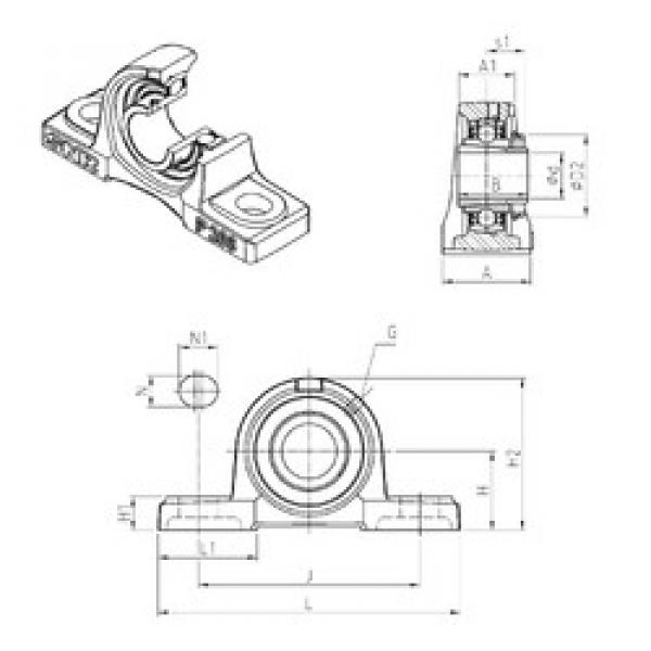 Rodamiento UKP309H SNR #1 image