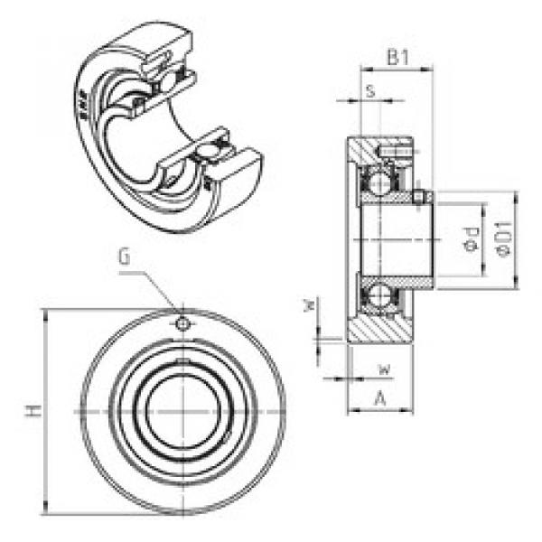 Rodamiento USC205 SNR #1 image